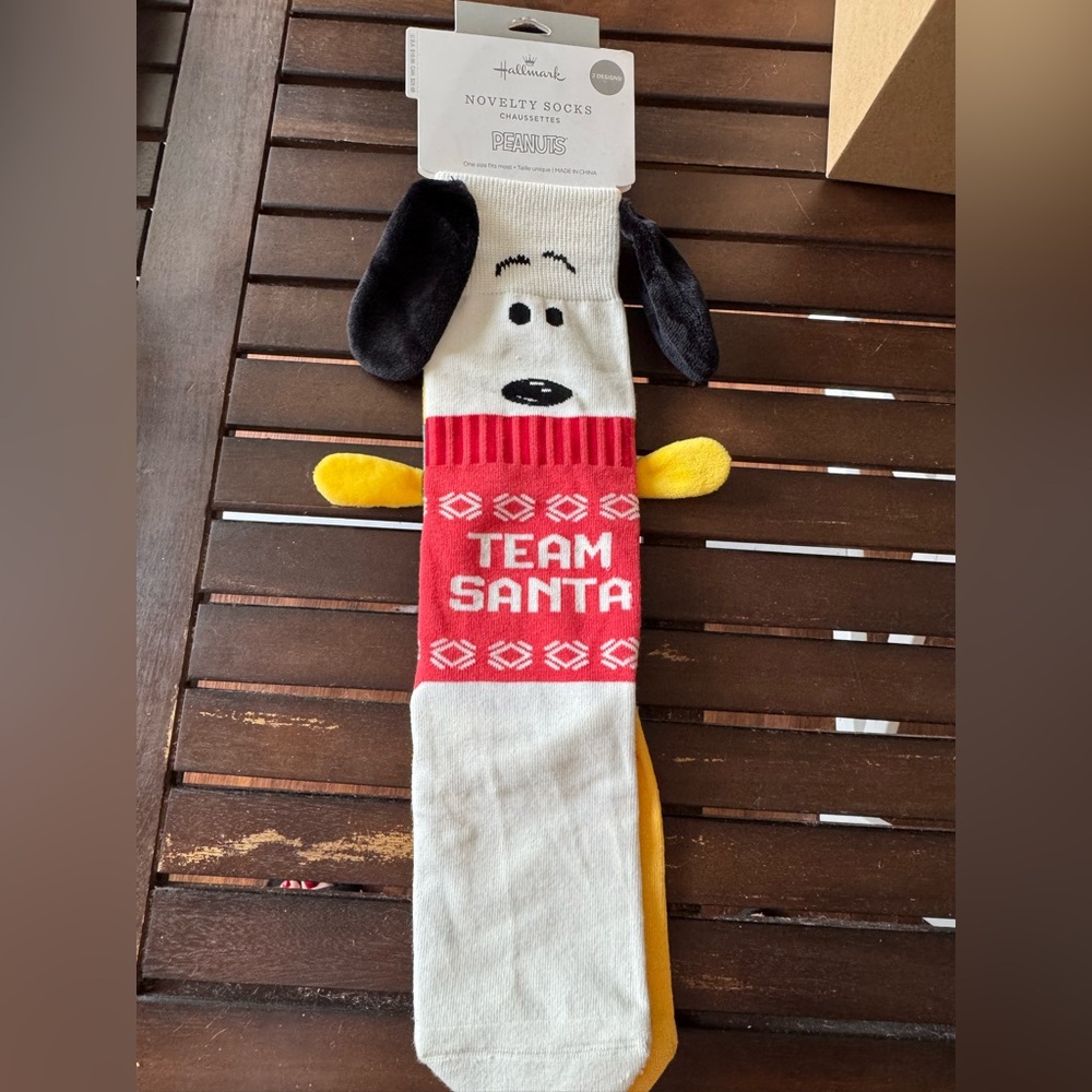 Hallmark Red and White Novelty Socks Accessories